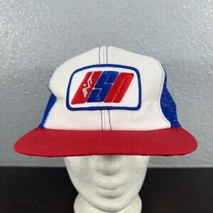 Vintage Olympic Shooting Team Hat Usa Made Tri Color Snapback Cap